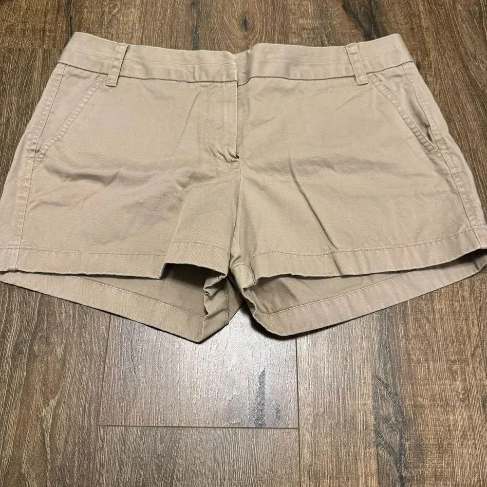 J.Crew Tan Khaki 3” Chino Shorts Size 12